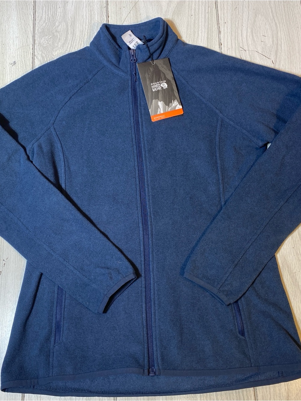 Mountain Hardwear Fleece Jacket Full Front Zipper Womens Small Teal Blue NWT